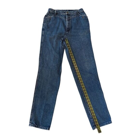 Vintage Rockies Womens High Rise Straight Leg Western Denim Jeans Blue Sz 15/16 - Picture 8 of 8